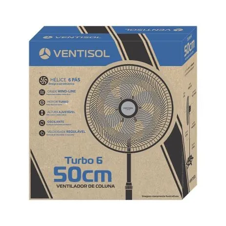 Ventilador OSC Coluna Turbo Premium Azul - Imagem 4